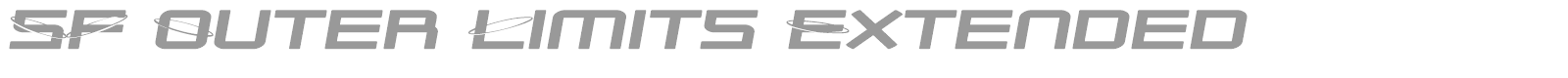 SF Outer Limits font preview